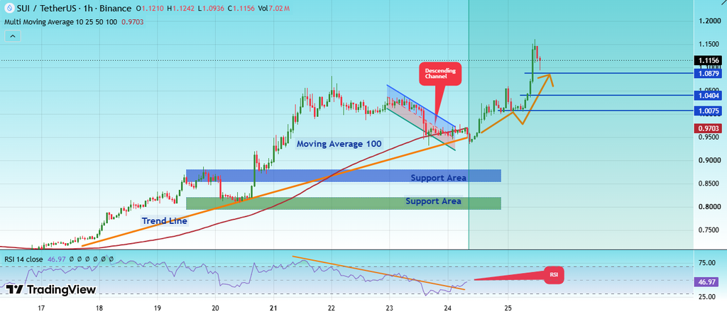 Sui Price chart technical analysis