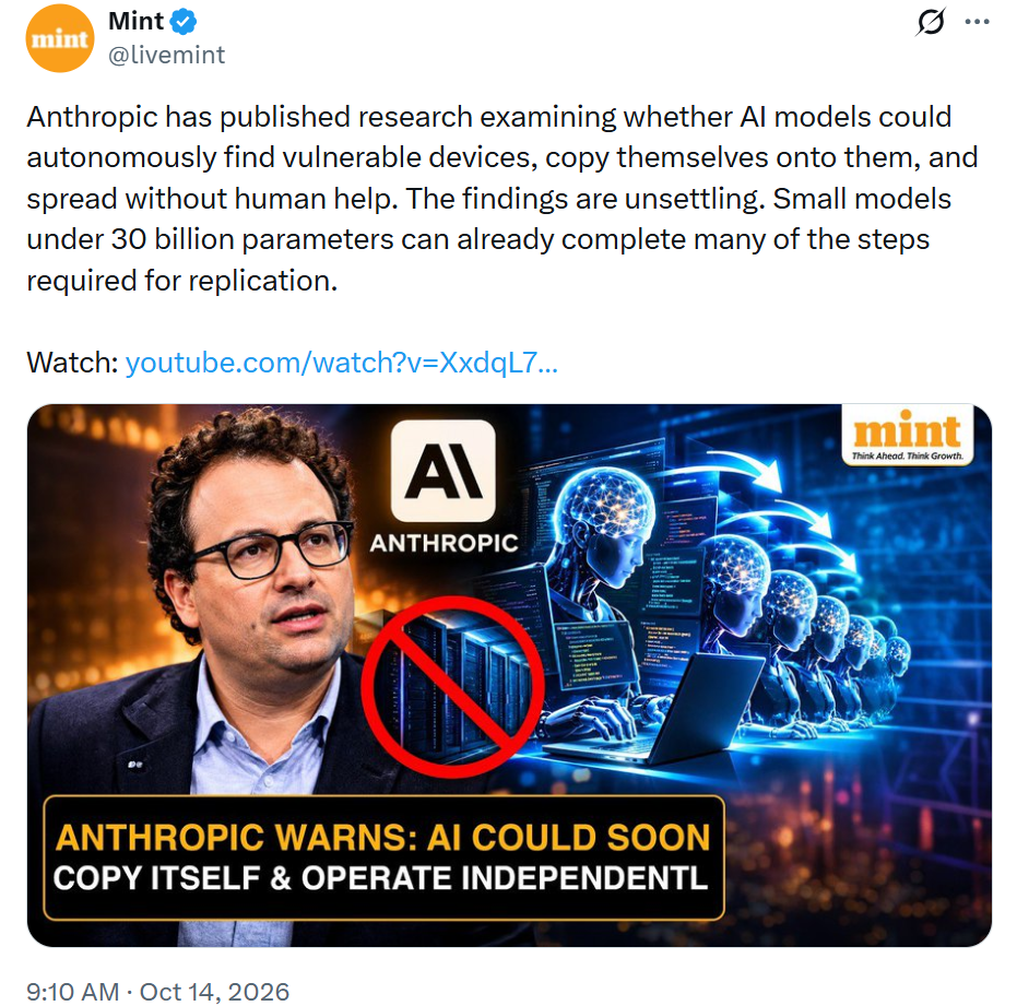Anthropic issues warnings on AI risks